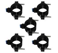 SOLUSTRE 5pcs Quick Connect Drain Saddle Valve for Ro System Wastewater Modification for Under-Sink Water Filter Systems Black