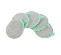 SOLUSTRE 5pcs Reusable Dual Sided Sponge Scrubber Pads for Kitchen Surfaces and Pans, High Efficiency Non-Scratch Dishwashing Rags for Kitchen Cleaning and Stovetop Maintenance