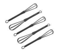 SOLUSTRE 5pcs Small Plastic Whisks for Hair Dye Mixing Versatile Hair Color and Kitchen Mixer Tools Reusable Egg Whisk for Smooth Even Stirring and Quick Consistency in Salon Home Use