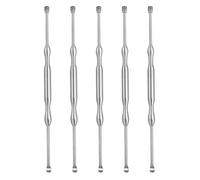 SOLUSTRE 5Pcs Stainless Steel Earwax Removal Spoon Set Professional Earpicks Easy-to-Use and Easy to Clean Ear Cleaner Tools for Trained Professionals