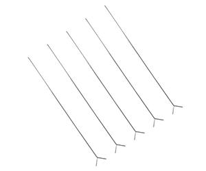 SOLUSTRE 5pcs Y-shaped Fishing Pole Rack Ground Plug Stand, Portable Surf Rod Holder for Outdoor Angling Supplies, Simple Floor Bracket for Throwing Rods