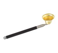 SOLUSTRE 6-level Telescopic Bell-shaped Candle Fire Extinguisher Fire Snuffer Tool for Buddhist Butter Lamps Gold Extendable Candle Wick Snuffer for Home Accessories