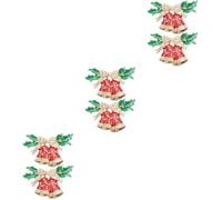 SOLUSTRE 6 Pcs Christmas Alloy Brooch with Classic Christmas Theme Design, Comfortable and Sturdy Lapel Pin for Everyday Wear, Creative Xmas Corsage Ornament with Beautiful Attractive Look