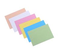 SOLUSTRE 6 Sheets Blank Writable File Tab Inserts Hanging Folder Tabs Thick Paper Colored Assorted Color Versatile Labeling Solution Enhanced File Recognition for Office Tasks Document