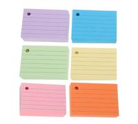 SOLUSTRE 600pcs Heavy Weight Small Note Cards with Smooth Writing Surface and Punched Holes, Colourful Index Cards on Ring for School and On-the-go Study, Easy Carrying and Resist Curling