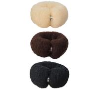 SOLUSTRE 6pcs Assorted Colour Nylon Hair Bun Makers for Women Elastic and Supple Donut Bun Shapers for Prom and Evening out Hairstyles