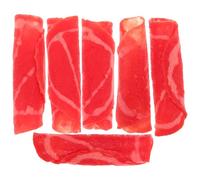 SOLUSTRE 6pcs Fake Meat: Fake Meat Rolls Realistic Food Props For Hotpot And Culinary Display Faux Beef Model For Restaurant Showcase