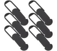 SOLUSTRE 6pcs Laptop Cover Webcam Cover Slider Abs Material Black Privacy Protection Does Not with Indicator Lights and Laptop Use