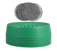SOLUSTRE 6Pcs Pigeon Nesting Bowls Plastic round Smooth Reusable ABS Material Green Bird Egg Tray for Breeding Pigeon Nesting