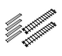 SOLUSTRE 6pcs Plastic Train Track Connectors Straight Railway Attachment Kit for DIY Electric Model Train Sets Stable Vintage Layout Expansion Precision Fit Accessories for Creative Railway