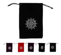 SOLUSTRE 6pcs Portable Multipurpose Tarot Card Storage Pouch Drawstring Bags Small Lint Fabric Bags for Tarot Cards and Small Items Assorted Colour