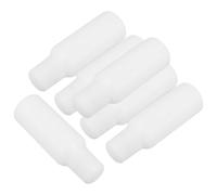 SOLUSTRE 6pcs Portable Sponge Applicator Bottles Refillable Plastic Liquid Containers 100ml White Sl esign Convenient for Traveling