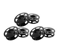 SOLUSTRE 6pcs Reusable Plastic Bobbin Spool for 3D Printer Filament with Smooth Wire Spool Management, Abs Material, Individual Packaging, for Industrial and Design Applications