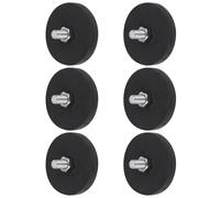 SOLUSTRE 6pcs Rubber Coated Magnet M6 Magnetic Base Mounting with Wear-resistant Rubber Coating for Camera Mounts and Mounting Hardware Devices