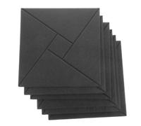 SOLUSTRE 6pcs Self-adhesive Acoustic Wall Panels Sound Absorbing Soundproofing Pads for Noise Reduction in Music Studios Offices Bedrooms Home Cinemas