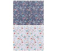 SOLUSTRE 6pcs Vintage Fabric Cotton Patchwork Cloth for Sewing and Craft Projects, Printed Patterns Simple Design, for Bulletin Board Backdrops and Quilts, Fabric for Sewing Crafts and DIY