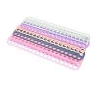 SOLUSTRE 6Pcs Wear-Resistant Plastic Stitching Floss Organizers with Multiple for Thread Winding and Separation Reusable Embroidery Thread Holders for Cross Stitch Sewing Craft Storage