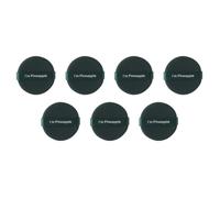SOLUSTRE 7pcs Green Composite Material Powder Puff Set for Foundation Makeup, Dry and Wet Use, Barrier against Oily Skin, Saves Powder, for Daily Face Application