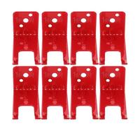 SOLUSTRE 8 Set Fire Extinguisher Rack Mount Brackets, Heavy Duty Iron and Plastic Wall Holder with Quick Placement and Visibility, Universal Fire Extinguisher Mount for Workshop and Cabinet