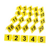SOLUSTRE 80pcs Double-Sided Table Number Signs for Weddings Restaurants Conferences and Investigation Scenes Stable Acrylic Desktop Markers for Parties and Banquets