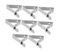 SOLUSTRE 8pcs Food Thermometer Clip Coffee Cups Grill Bbq Tools Cooking Pot Clip Barbecue Probe Probe Holder Bbq Non-scratch Pot Silver Stainless Steel