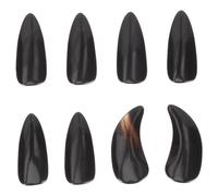 SOLUSTRE 8pcs Guzheng Fingertip Protectors Natural Horn Practice Tools for Adults Smooth Rounded Design for Finger Relief and String Instrument Use