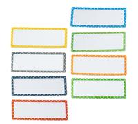 SOLUSTRE 8pcs Magnetic Name Tags Dry Erase Writable Stick Name Tags with Assorted Colours Eva Material, Easy to Wipe and Move, for Classroom Management and Scheduling