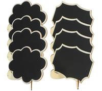SOLUSTRE 8Pcs Mini Blackboard Message Boards Small Practical Letter Board for Table Decorations for Weddings Parties Home Office Use Chalkboard Signs with Stands