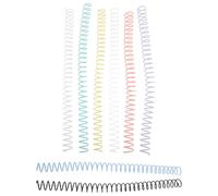 SOLUSTRE 8pcs Plastic Spiral Binder Rings for Books and Documents, 16mm Coil Binding Spines with Stable Structure, Versatile Use for Work and School, Plastic Spiral Coil Notebook Design