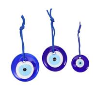 SOLUSTRE 9 Pcs Turkish Evil Eye Charm Pendant in Blue Glass for DIY Jewelry Accessories, Creative Devil's Eye Ornament to Decorate Home and Bedroom with Pendant Accessories