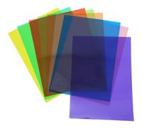 SOLUSTRE 9 Sheets Pvc Cellophane Paper with Vibrant Colours for DIY Projects and Handmade Creations, Multi- Wrapping Film for Crafts and Wrapping