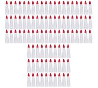 SOLUSTRE 90 Pcs Scary Fake Finger Nail Covers for Halloween Party Cosplay, Lightweight Plastic White Fake Fingers Nails for Night Time Decoration