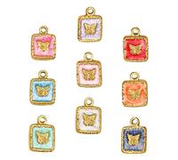 SOLUSTRE 9pcs Butterfly Charm Jewelry DIY Animal Charms DIY Butterfly Craft Supplies Pendants