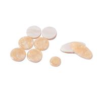 SOLUSTRE 9pcs Set Saxophone Key Buttons Inlays Accessories for Alto and Soprano Saxophone Made of Shell and Metal, Easy to Carry with Great Decor, Suitable for Musical Instrument Repair