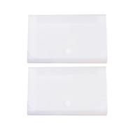 SOLUSTRE Accordion File Folder White 2pcs Multilayer Portable for PP Material Large Capacity Document Organizer for Storing Papers Efficiently School and Office Use