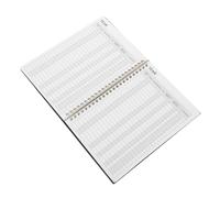 SOLUSTRE Accounting Ledger Book for Monthly Expenses and Budget Tracking, Black Paper and Pp Material, Prevents Ink Bleeding, for Small Business Owners and Freelancers, Suitable