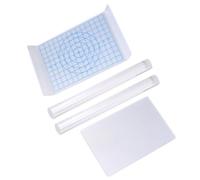 SOLUSTRE Acrylic Clay Roller and Modelling Tool for Polymer Clay DIY Transparent U-Shaped and Rectangle Boards with Solid Rods Thickness for Home Studio Crafting