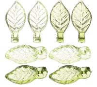 SOLUSTRE Acrylic Leaf Charms Sturdy and Creative Accessories 100pcs for Jewelry Making with Smooth Surface and Light Green Colour for Making Bracelets and Headdresses