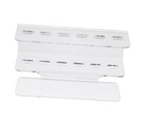 SOLUSTRE Acrylic Tweezers Display Stand Organizer Rack for Eyelash Extension Tools Makeup Accessories Holder for Home and Professional Use Transparent Storage Space for Lash Tweezers and