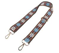 SOLUSTRE Adjustable Banjo Strap Vintage Pattern with Comfortable Shoulder Padding for Banjo and Mandolin Players Metal Buckle Included