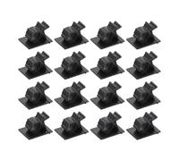 SOLUSTRE Adjustable Cord Management Clips with Adhesive Design 50pcs Lightweight Plastic Cable Clamps 25x19mm Wire Organisation for Car and Bedroom