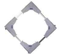 SOLUSTRE Adjustable Refrigerator Stand Wheels Portable Washing Machine Base Grey Mobile Stand (40 * 40-60 * 60) Multi-functional Dryer Pedestal