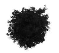 SOLUSTRE African Women's Synthetic Wigs Short Afro Curly Wig Fluffy Ponytail Hairpiece Bang for Cosplay and Daily Use for Women