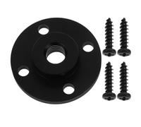 SOLUSTRE Aluminum Alloy Microphone Flange Mount with 3/8-16 Threaded Connection, Wall Mount Base for Flexible and Simple Installation, Suitable for Camping Tripod and Hook Fish Lamp