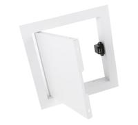 SOLUSTRE Aluminum Alloy Plumbing Access Door for Drywall and Ceiling 9.3x7.5 Inch Rectangle Panel with Magnetic Design, Impact Resistant Wall Hole Cover for Pipe Inspection
