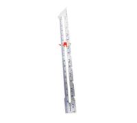 SOLUSTRE Aluminum Sewing Gauge Sliding Measuring Ruler for DIY Quilting Crafting Fine Workmanship Seam Gauge with Parallel Lines for Patchwork and Tailors Beginner Friendly