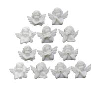SOLUSTRE Angel Ornament Resin DIY Accessories 20Pcs White Baroque Wing Parts for Crafting Materials and Hair Jewellery Decoration