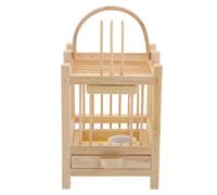 SOLUSTRE Bamboo Insect Breeding Box for Grasshoppers and Insects with Simple Cleaning and Effortless Maintenance Ventilated Cricket Cage and Collecting Khaki Pet Habitat Container