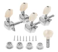SOLUSTRE Banjo Tuning Key Banjo Machine Silver Zinc Alloy Pvc Replacement Peg Good Workmanship Instrument Accessory