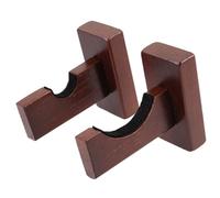 SOLUSTRE Bat with Wall Rack Wooden Holder Mounted Baseball Display Wider Felt Liner in Standard Groove for Collecting and Displaying Brown Bats and Hockey Sticks